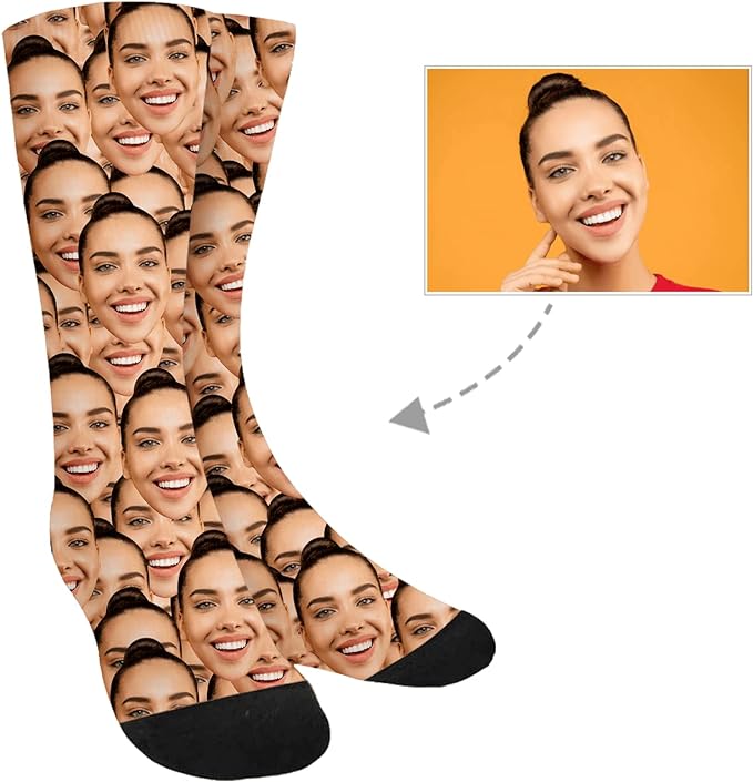 Funny Socks with Face, Custom Face Socks with Picture